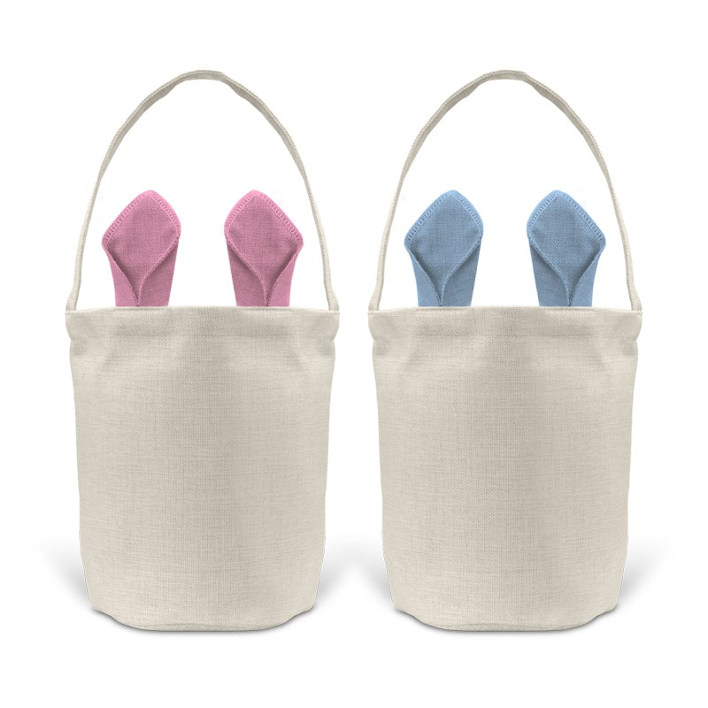 Easter Egg Hunt Basket Linen Style Material for Dye Sublimation