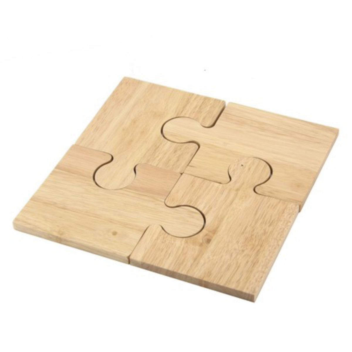 Set of 4 Wooden Jigsaw Pieces