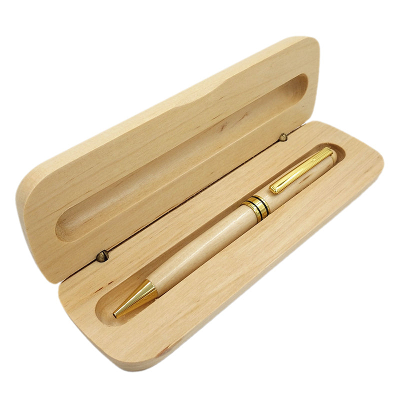 Blank Wooden Ballpoint Or Fountain Pen in Gift Box Ideal for Laser Engraving or UV Printing