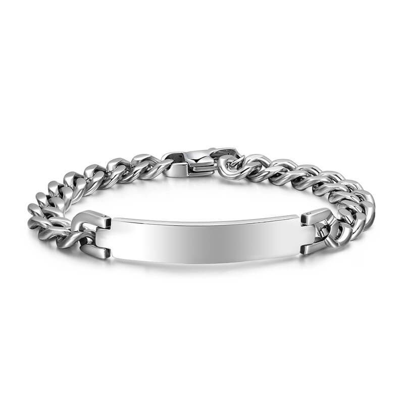 Blank Polished Stainless Steel Bracelet for Laser Engraving