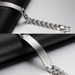 Blank Polished Stainless Steel Bracelet for Laser Engraving