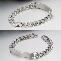 Blank Polished Stainless Steel Bracelet for Laser Engraving