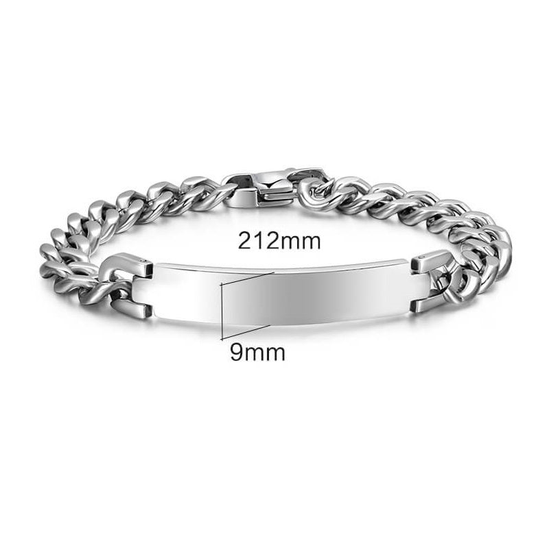 Blank Polished Stainless Steel Bracelet for Laser Engraving