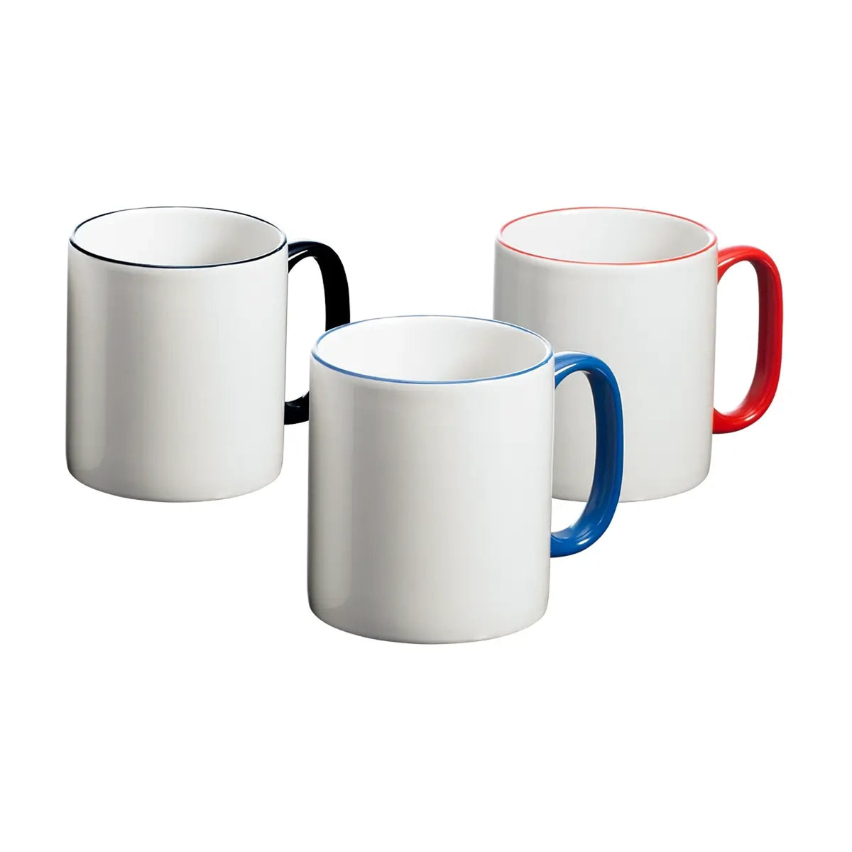 11oz 2 Tone Rim and Handle Dye Sublimation Mugs